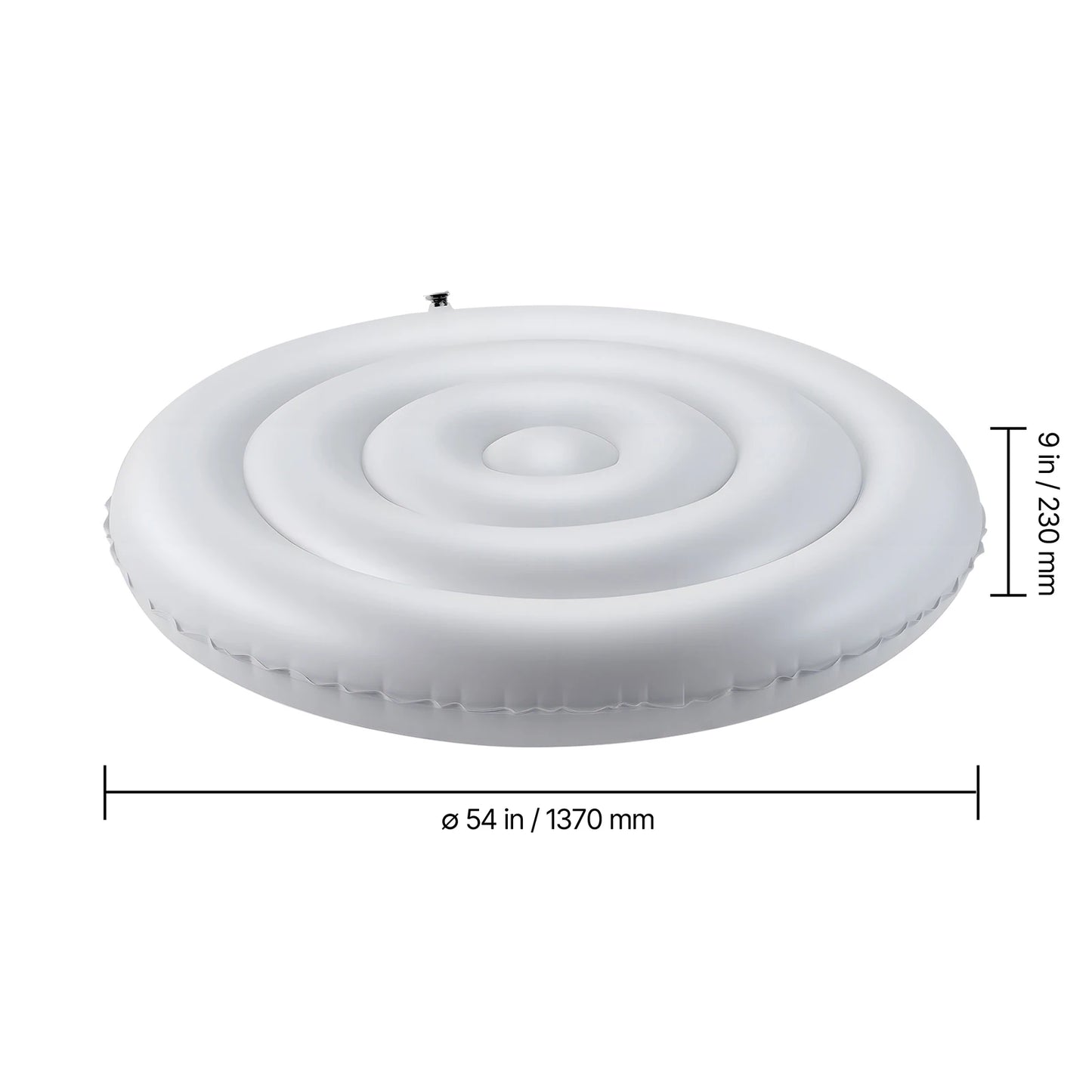 Inflatable Hot Tub Cover - Round Insulated Spa Cover for Recovery & Relaxation (65" Diameter)