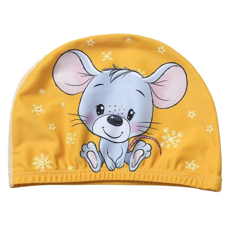 Professional Cartoon Swimming Cap for Kids
