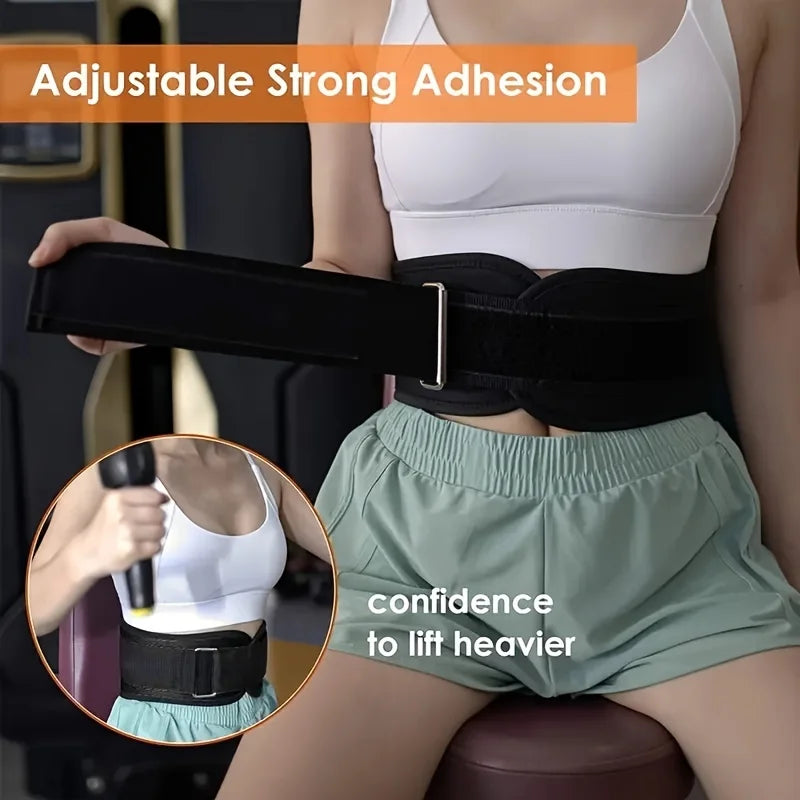Enhanced Back Support Belt for Women & Men - Relieves Lower Back Pain & Provides All-Around Lumbar Support for Gym & Outdoor Sports