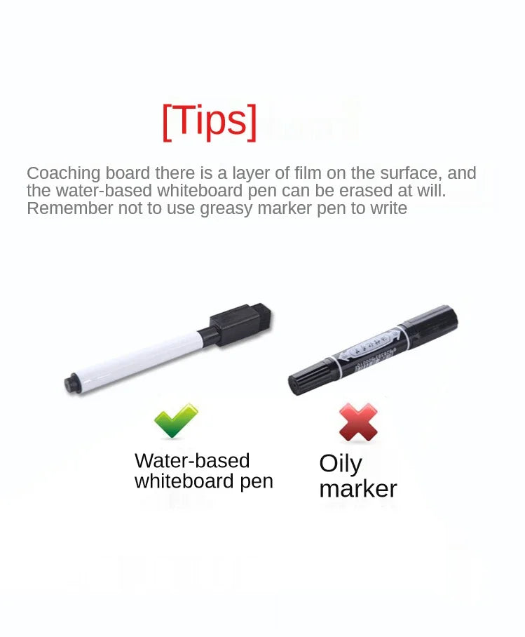 Folding Tactical Basketball Coach Board Magnetic Basketball Tactical Board Portable Competition Game Training Magnet Clipboard