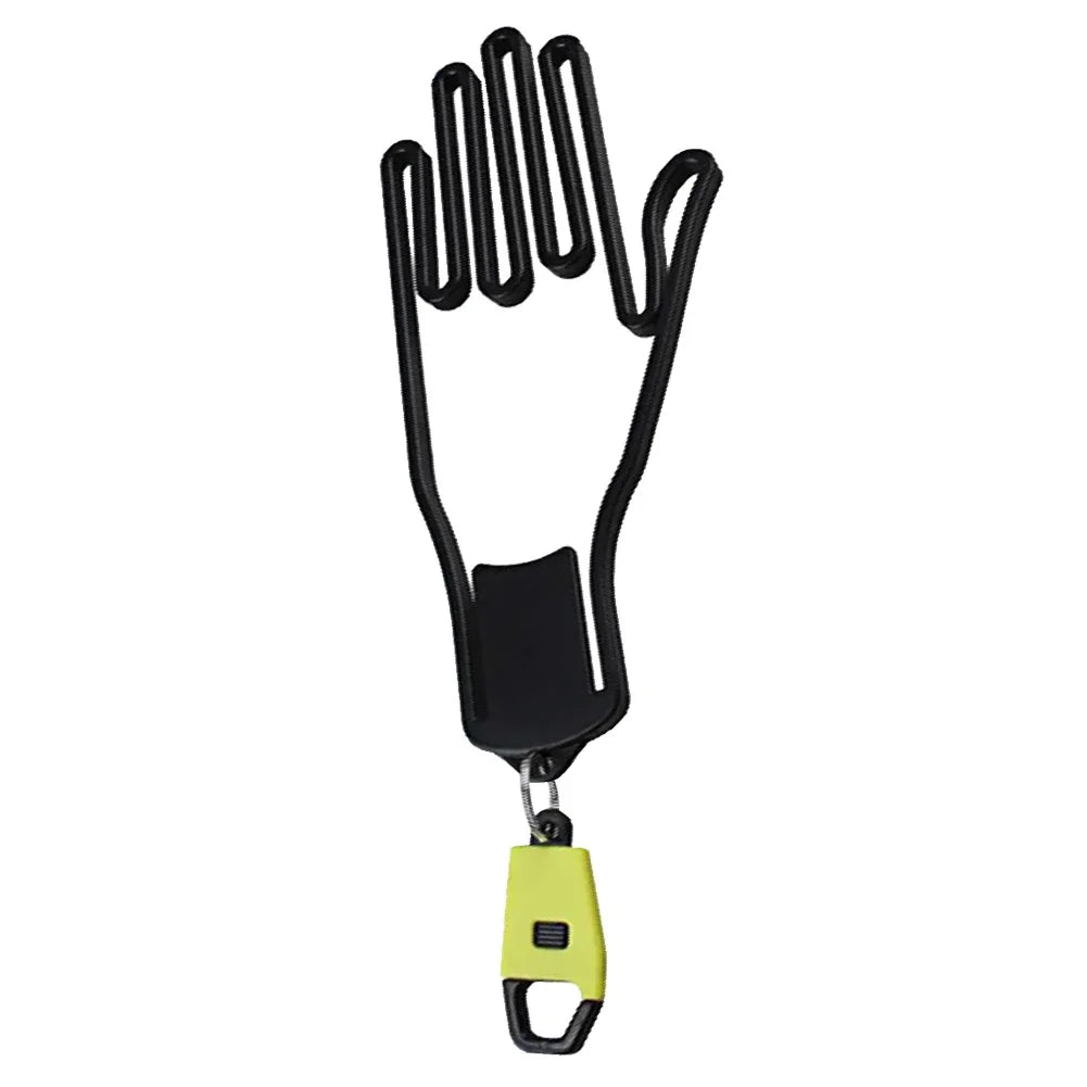 Portable Golf Glove Display Rack - Plastic Hanger Stand with Keychain for Golf Glove Storage and Organization