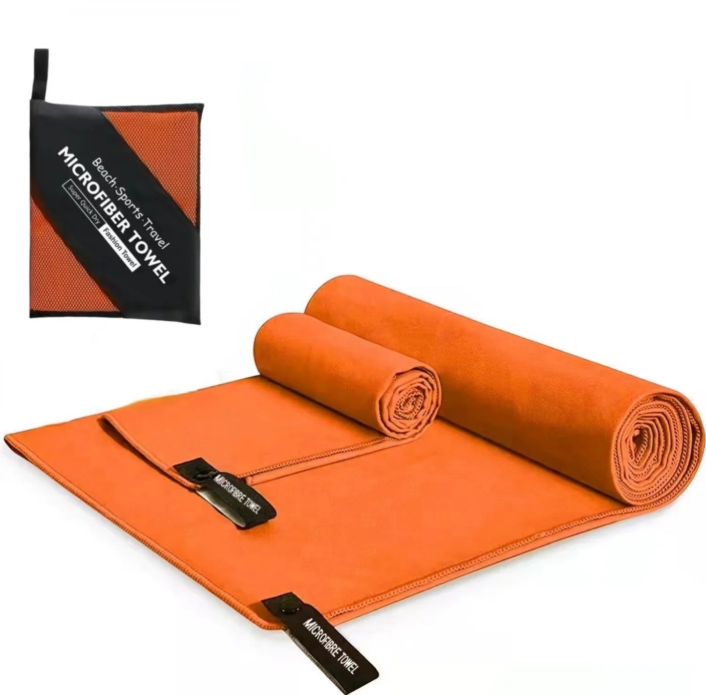 Ultralight Microfiber Sports Towel - Quick Dry Portable Beach Towel with Pocket for Swimming, Pool, Gym, Fitness & Yoga