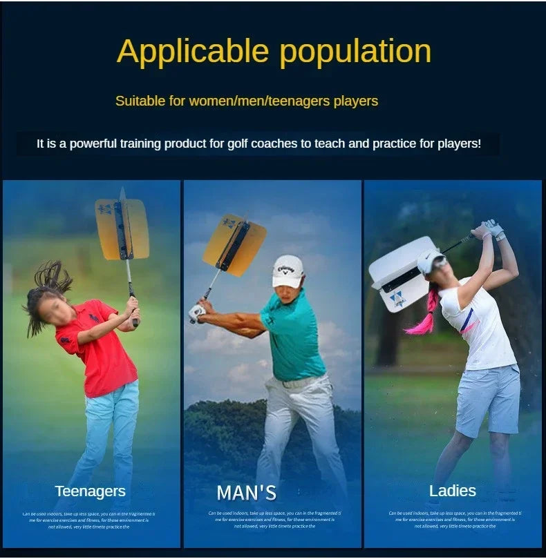 Golf Swing Trainer Fan - Power Speed Practice Aid with Wind Resistance Technology