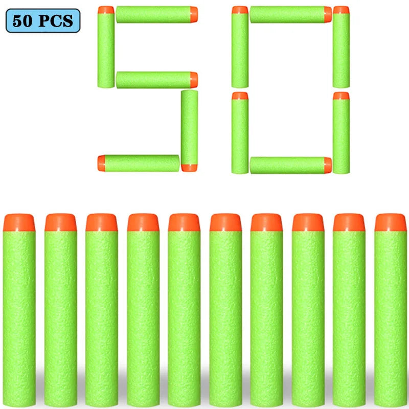 Soft EVA Foam Darts 7.2cm - 100 Pack Refill Bullets for Toy Blasters
