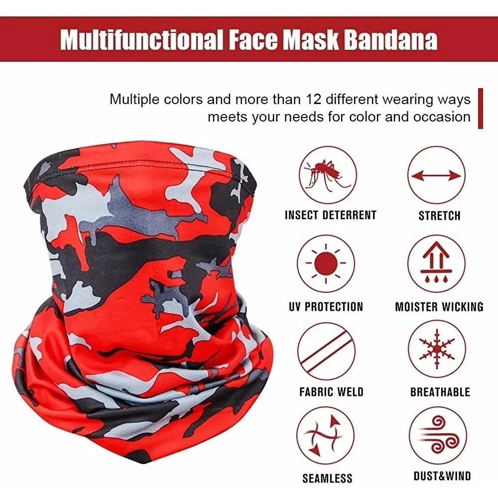 Ice Silk Multi-Purpose Bandana - UV Protection Neck Scarf for Cycling, Hiking & Outdoor Sports