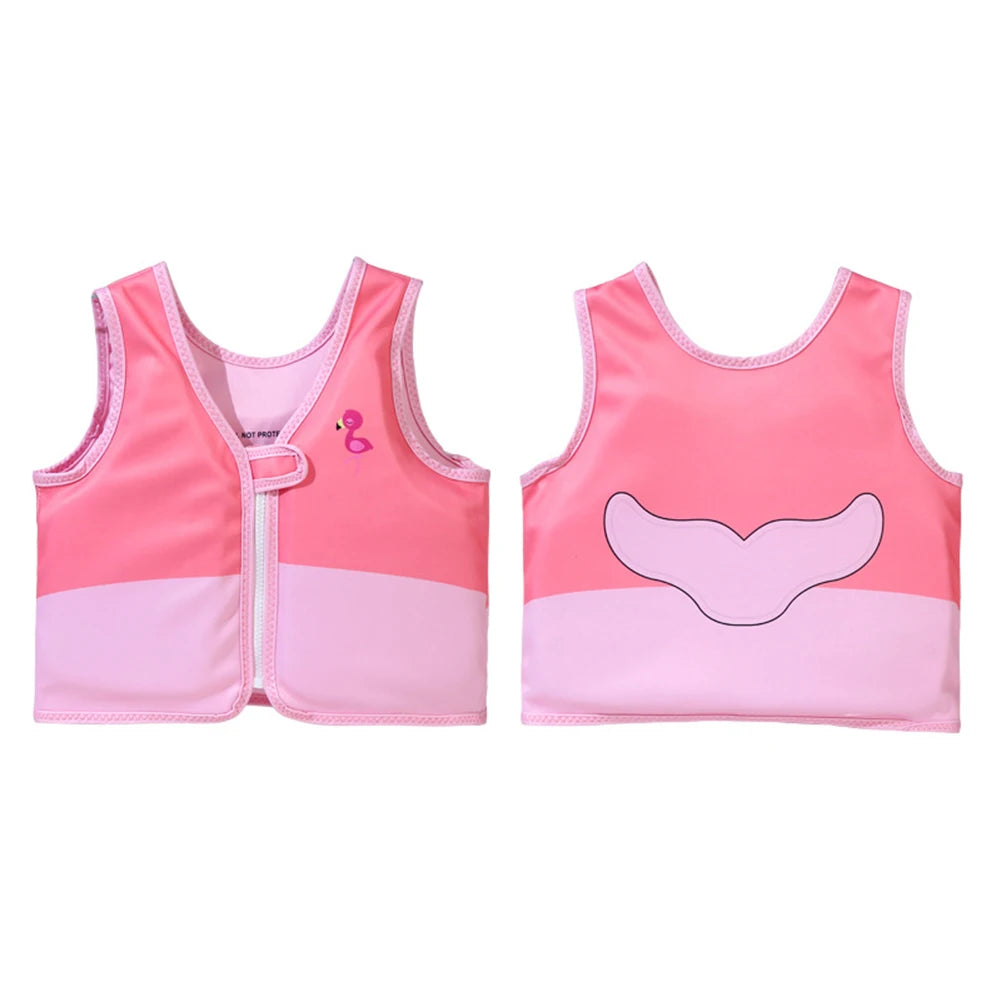 Children's Cartoon Swimming Life Vest - Toddler Buoyancy Aid Jacket for Pool Safety