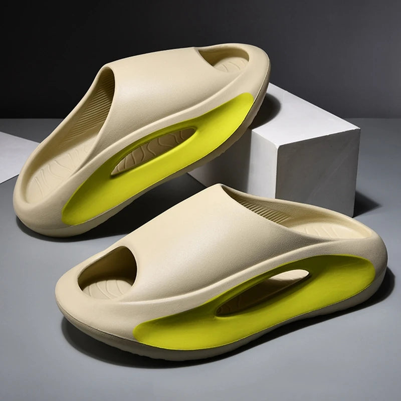 EVA Soft Sole Summer Slippers - Unisex Indoor/Outdoor Slides with Thick Cushioned Bottom for Beach & Home