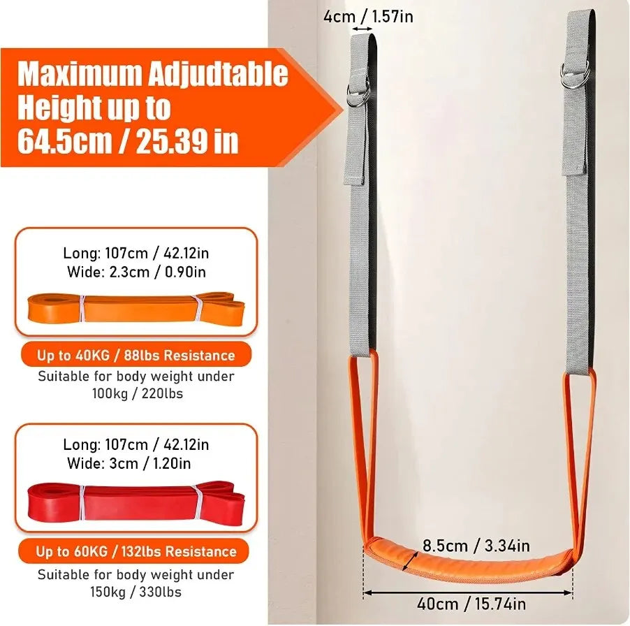 Pull-up Assistance Bands Set - Resistance Strap for Pull-ups Assist for Men & Women - Hanging Training Chin-up Workout Body Stretching