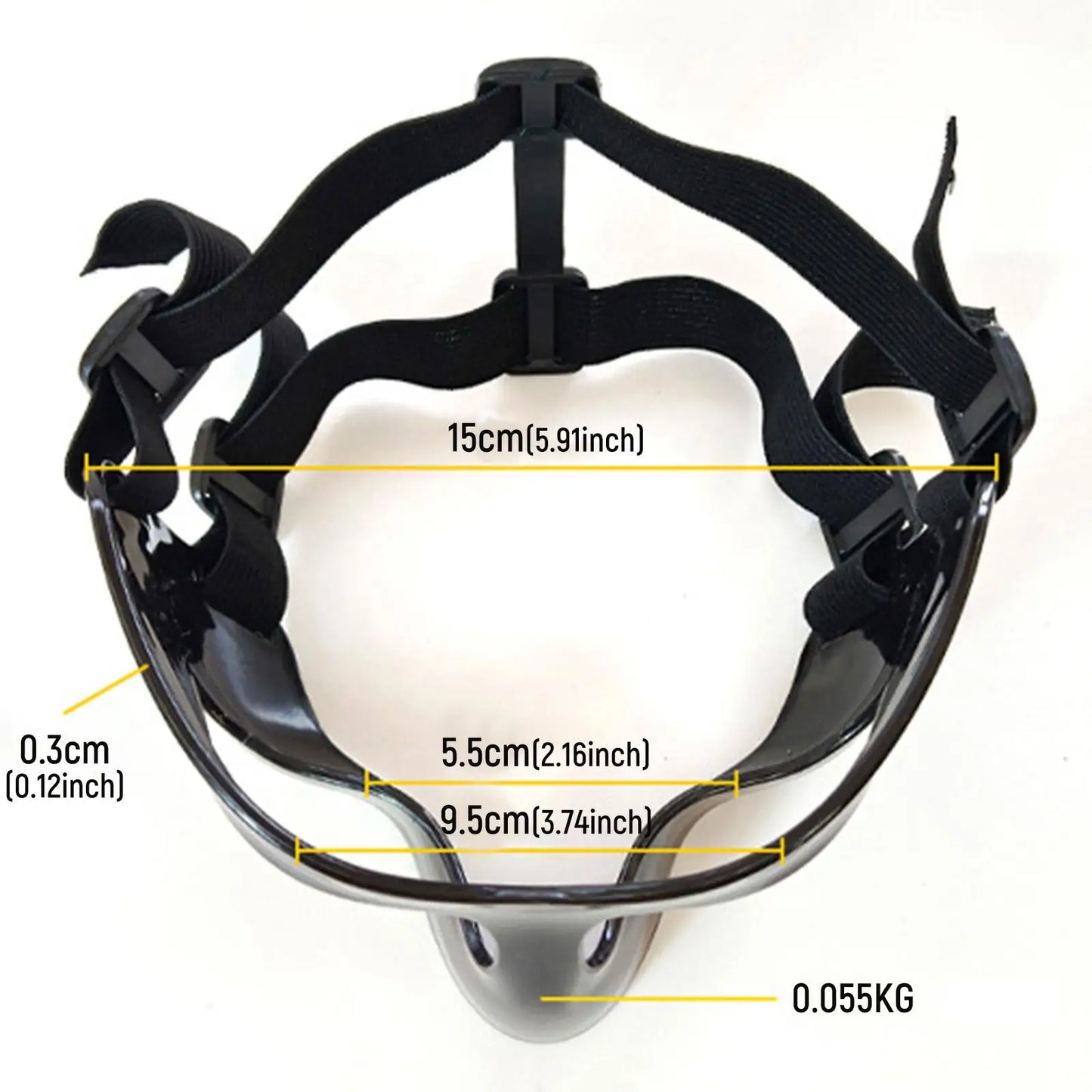 Basketball Adults Mask Sports Durable  Adjustable Mask Boxing Guards Shield Mask for Sports Broken Nose Protective Facial Cover