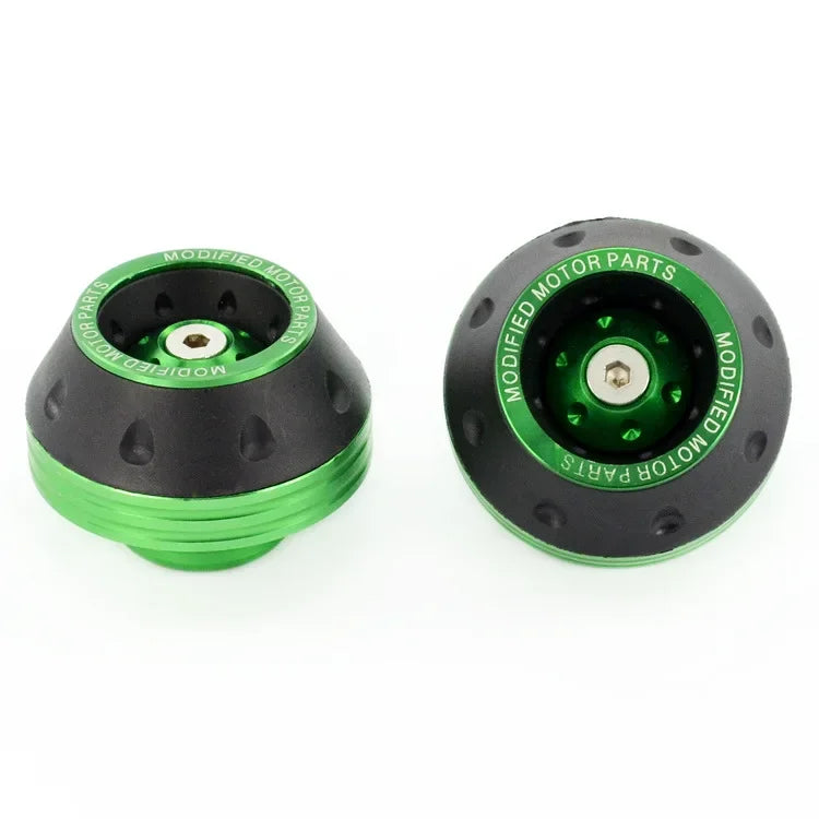 Motorcycle Front Fork Crash Protectors - 2/4Pcs Universal Alloy Wheel Protection Slider Cups for Motocross