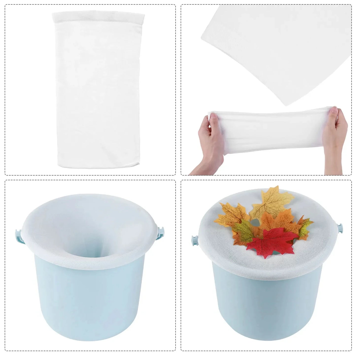 Pool Skimmer Filter Socks - Nylon Mesh Basket Filters for Swimming Pool Cleaning (5-50 Pack)