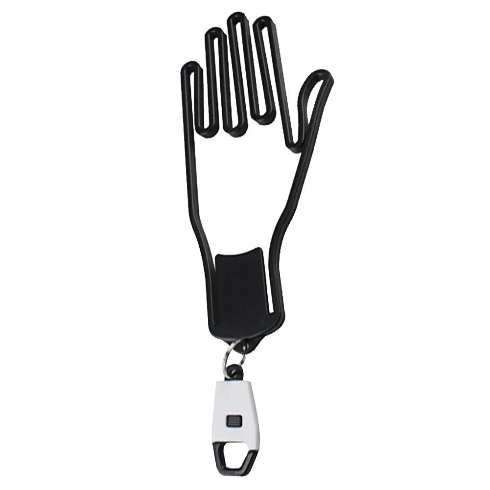 Portable Golf Glove Display Rack - Plastic Hanger Stand with Keychain for Golf Glove Storage and Organization