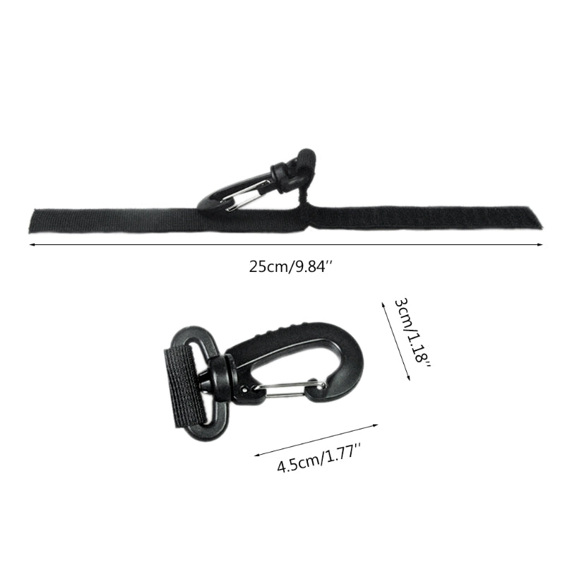 Dual Kayak Paddle Holder Set - Webbing Clips for SUP Boards & Inflatable Boats (2-Pack)
