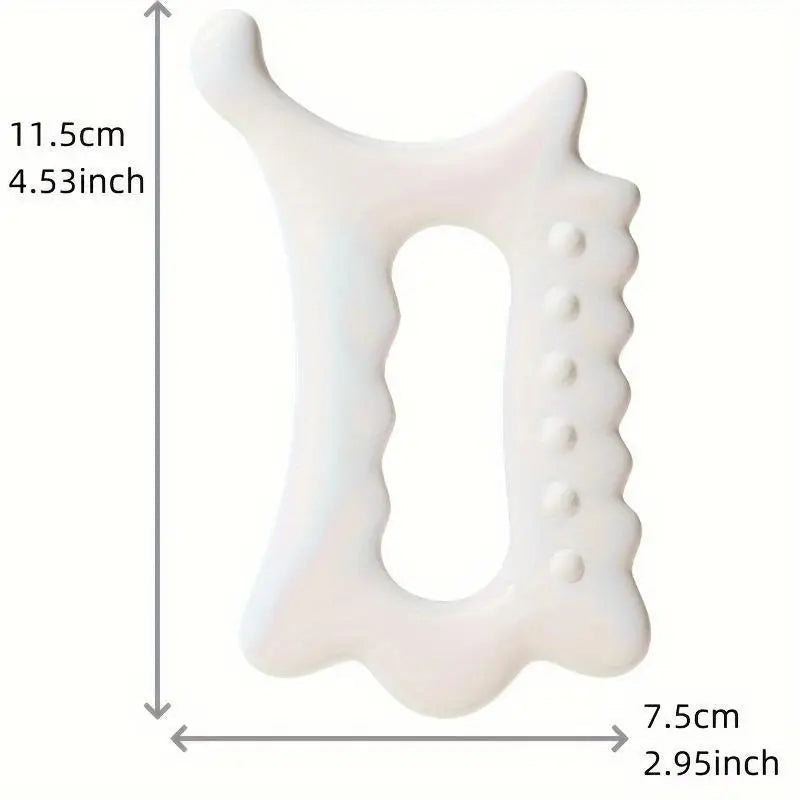 Handheld Ergonomic Gua Sha Massage Tool - Versatile Non-Ceramic Face & Body Beauty Relaxation Board