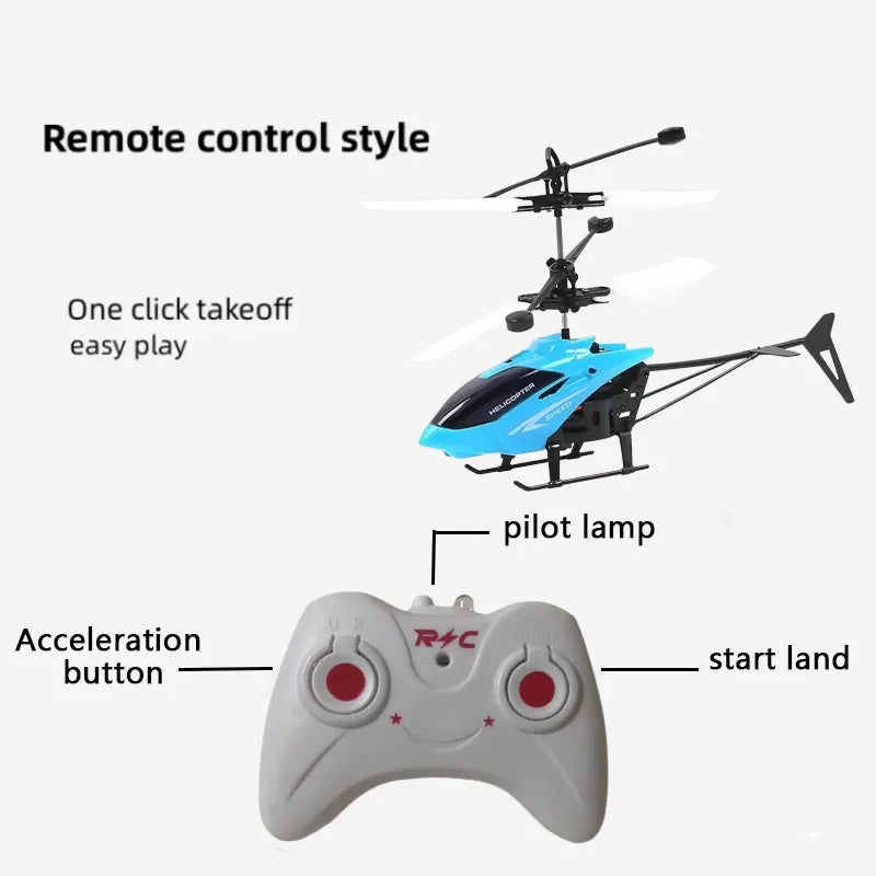 Rechargeable Mini RC Drone - Remote Controlled, Safe, Fall-Resistant, RC Helicopters - Drone for Children