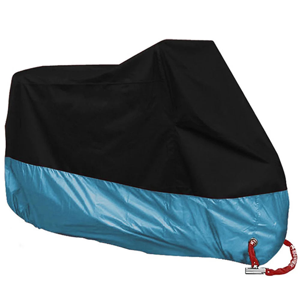 All-Season Waterproof Motorcycle Cover - UV Protection, Dustproof, Indoor/Outdoor for Motorbikes & Scooters
