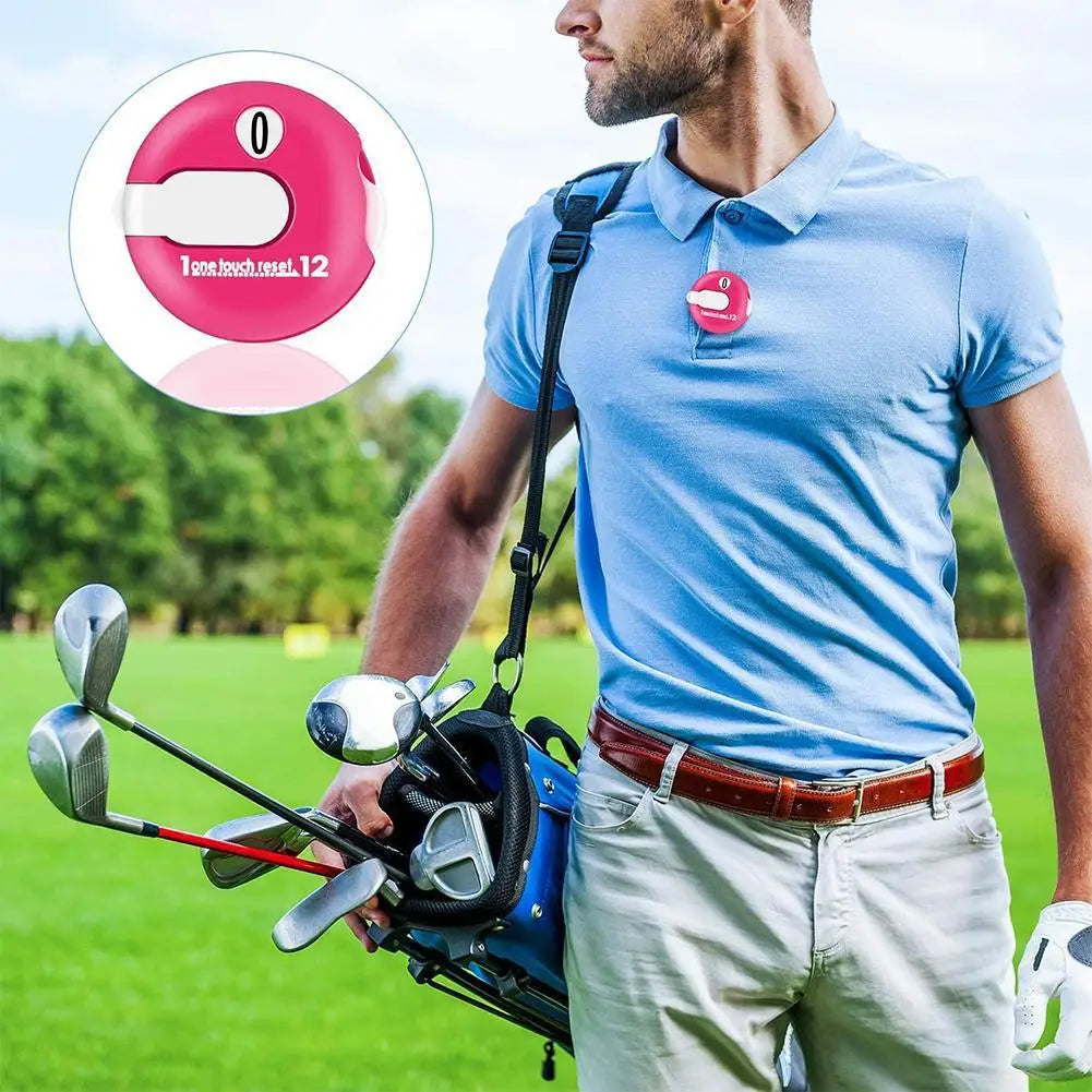 Golf Score Counter | Portable Golf Stroke Counter | One Touch Reset | Score Indicator Clip for Mini Golf, Outdoor Sports, and Golf Enthusiasts