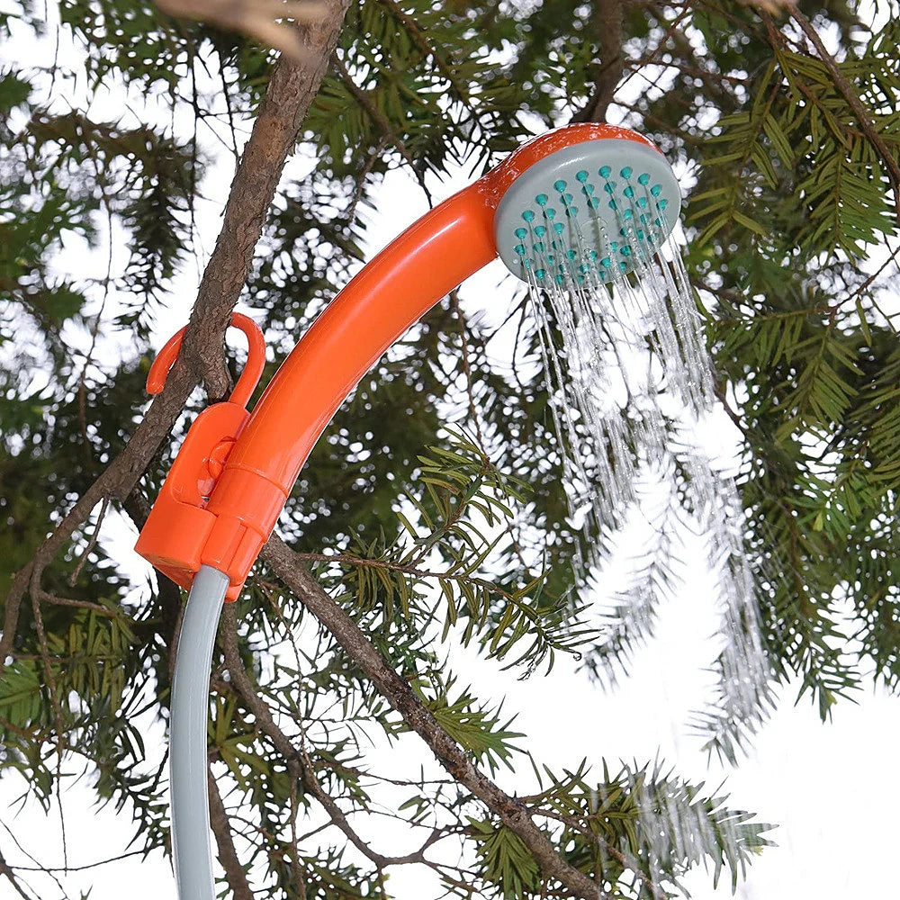 Rechargeable Portable Camping Shower Pump - Outdoor Shower Head for Hiking, Traveling & Camping Equipment