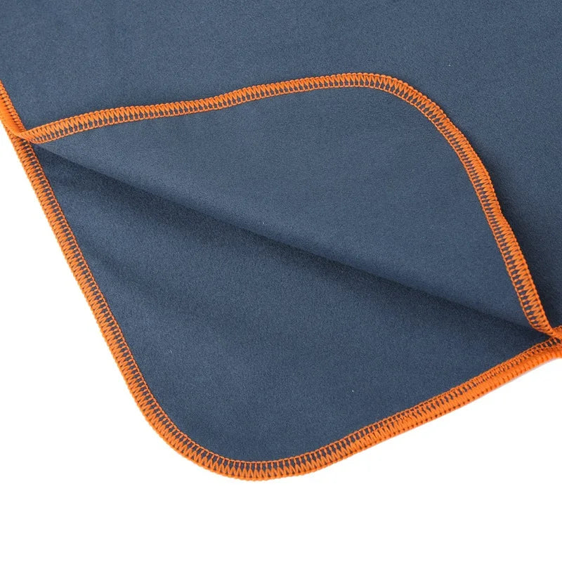 Quick Dry Microfiber Hooded Changing Robe - Beach Towel Poncho for Swimming, Travel & Sauna (Men & Women)