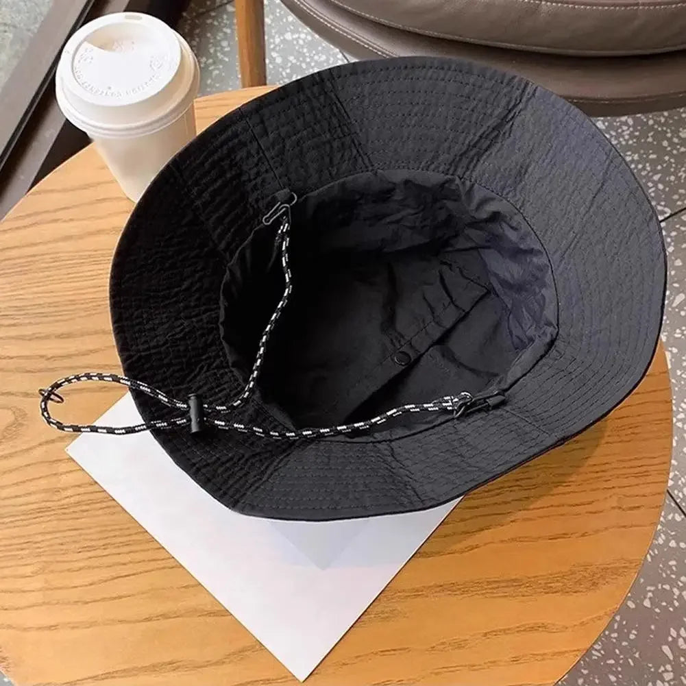 Unisex Waterproof Panama Bucket Hat - Anti-UV Sun Protection for Outdoor Camping, Hiking & Mountaineering