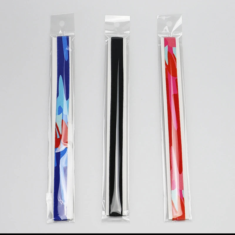 Candy Color Yoga Hair Bands - 6 Pack Non-Slip Sports Headbands for Running & Football