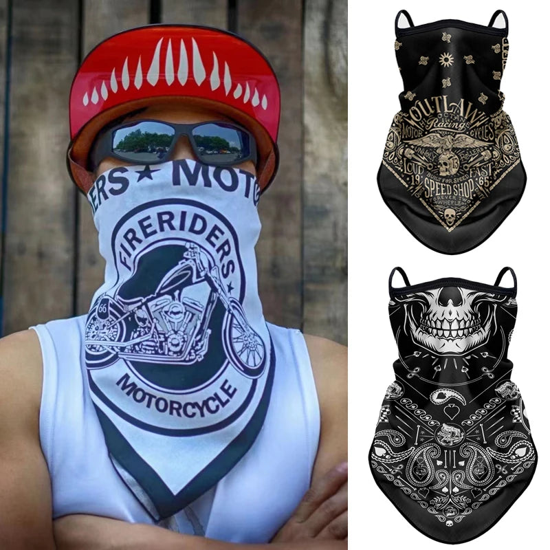 Motorcycle Face Shield - Anti-UV Cycling Headwrap with Neck Cover for Summer Outdoor Sports