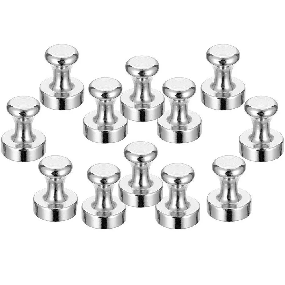 Neodymium Magnetic Push Pins - N48 Super Strong Cone Magnets for Boards, Fridge & Organization (10/20 Pack)