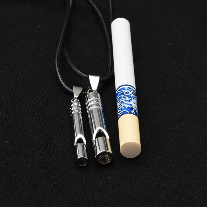 Emergency Survival Whistle - Loud Titanium Portable EDC Keychain for Outdoor Hiking Camping