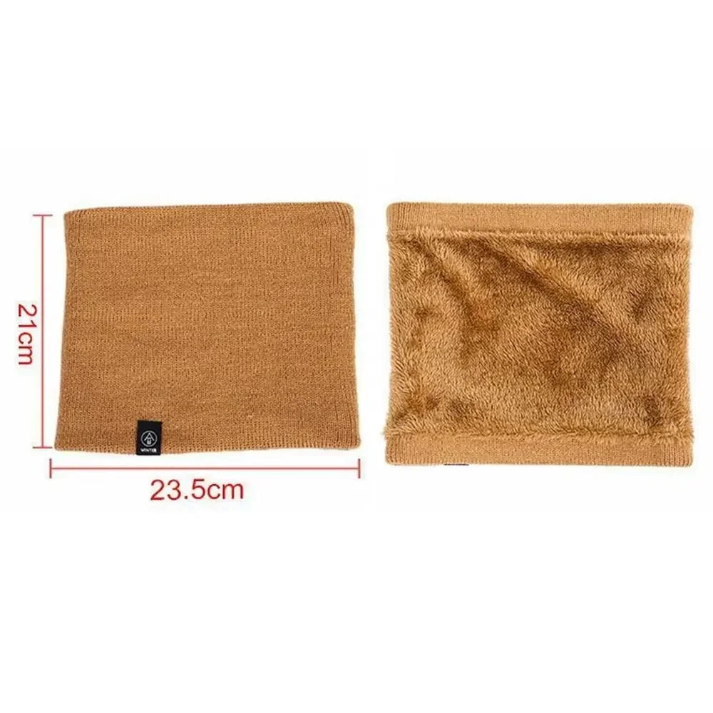 Winter Sports Neck Warmer - Soft Knitted Face Cover Scarf for Men & Women - Cold-Proof Thick Collar for Skating, Running & Hiking