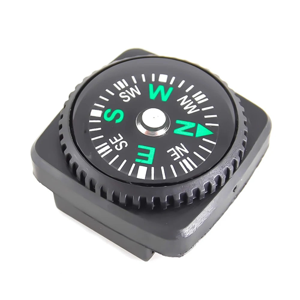 Mini Wristband Compass Set - 10 Pack Portable Detachable Navigation Tool for Outdoor Camping Hiking Travel Emergency Survival