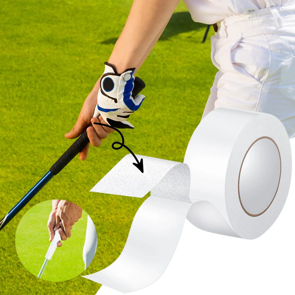 Waterproof Golf Club Grip Tape - Double Sided Adhesive Strip Roll for Regripping Golf Clubs, Cuttable Grip Tape