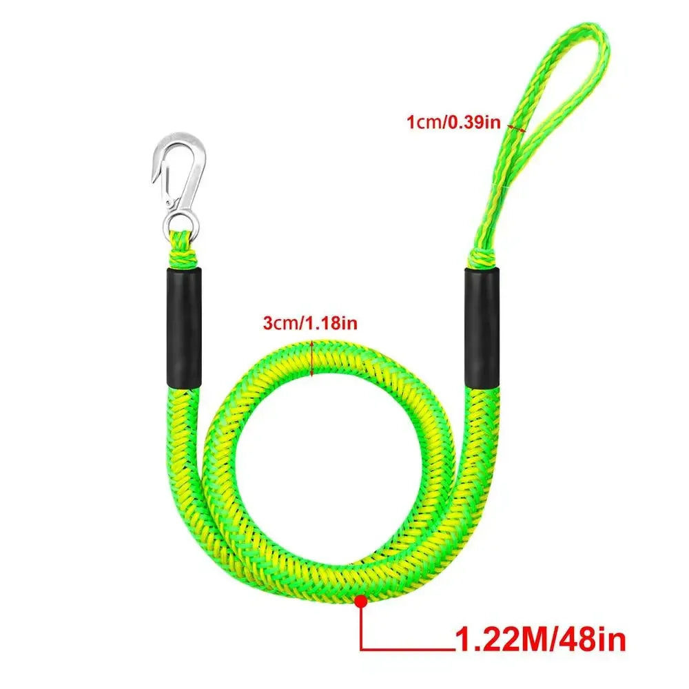 Marine Bungee Dock Lines - Universal Mooring Rope for Boats, Kayaks, Jet Skis, Pontoons & Watercraft