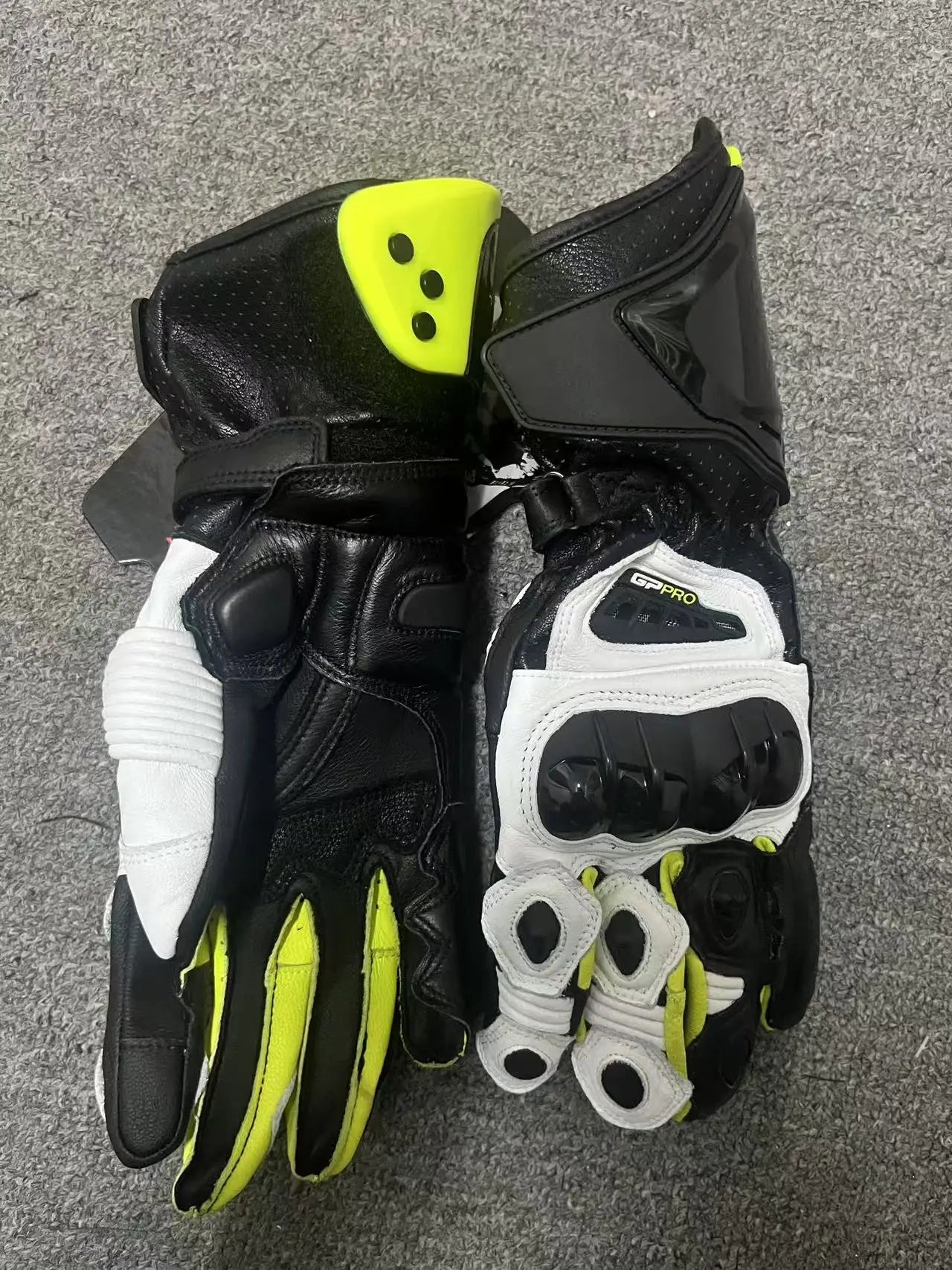 Two-X GP Pro Men's Motorcycle Racing Gloves - Long Leather Sports Protection with Touch Screen