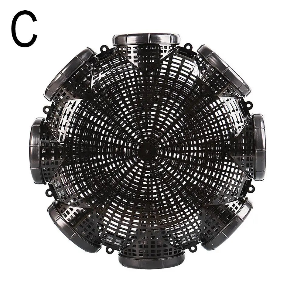 Multi-Hole Fishing Trap Cage - 3/6/8 Holes Plastic Shrimp Crayfish Lobster Catcher Net for Outdoor Fishing - Easy Installation
