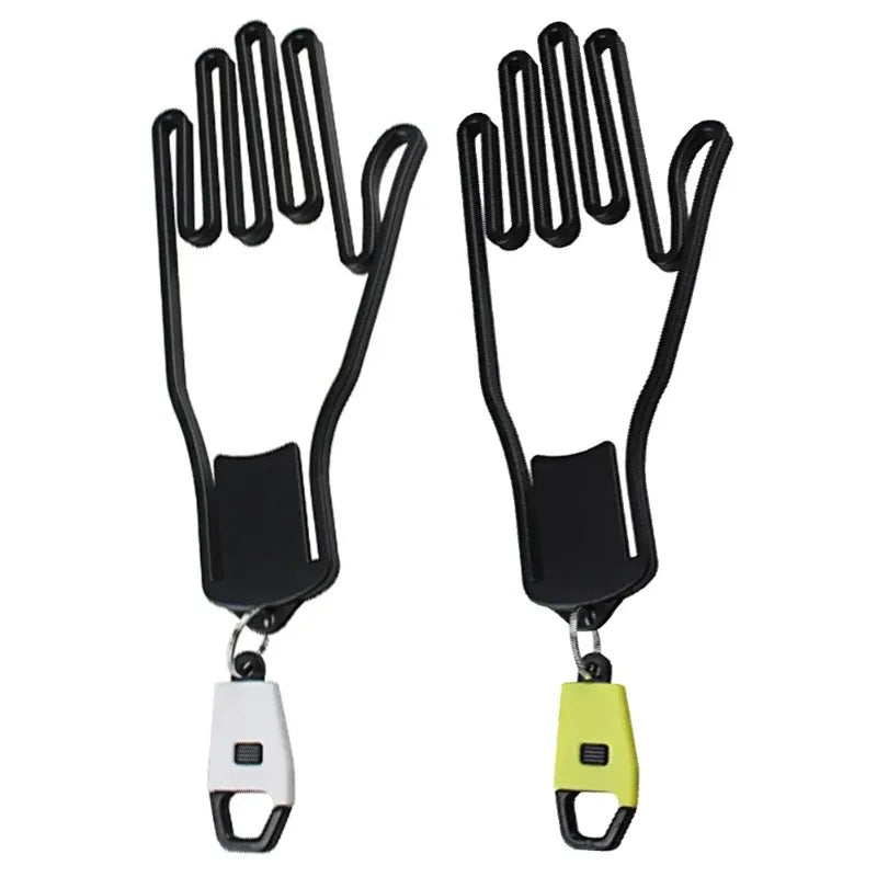 Portable Golf Glove Display Rack - Plastic Hanger Stand with Keychain for Golf Glove Storage and Organization