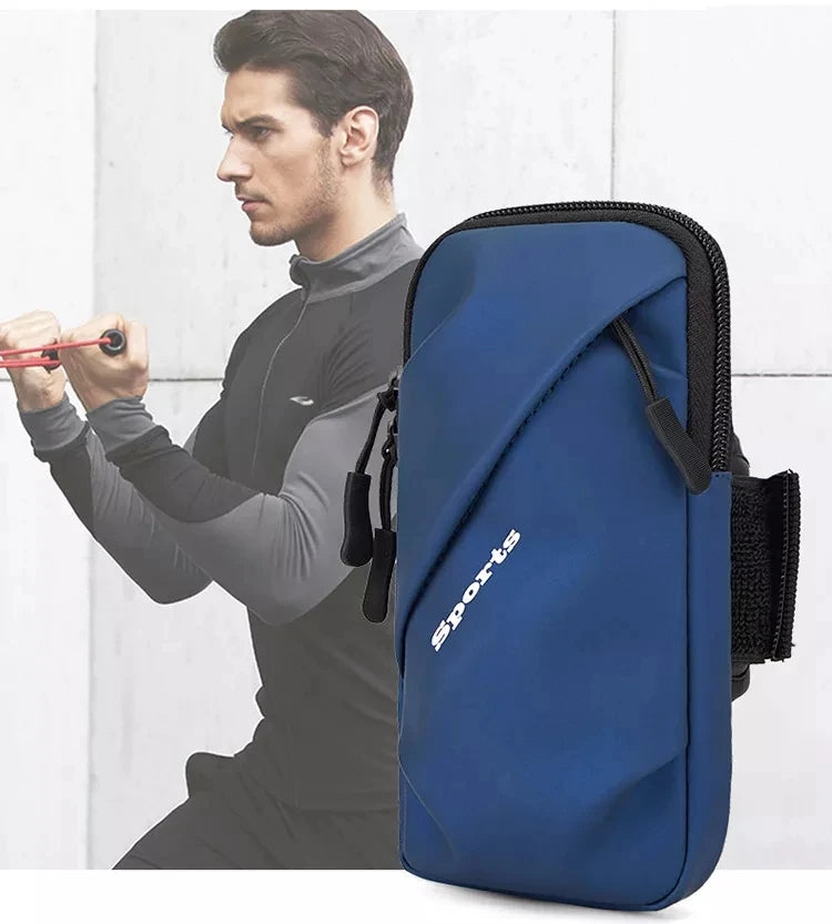 Universal Waterproof Sports Armband - PU Running Phone Holder for iPhone & Samsung - Jogging Arm Bag Accessory