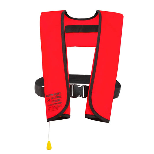 Adult Auto-Inflatable Life Jacket - Manual PFD 150N for Water Sports, Fishing & Rafting