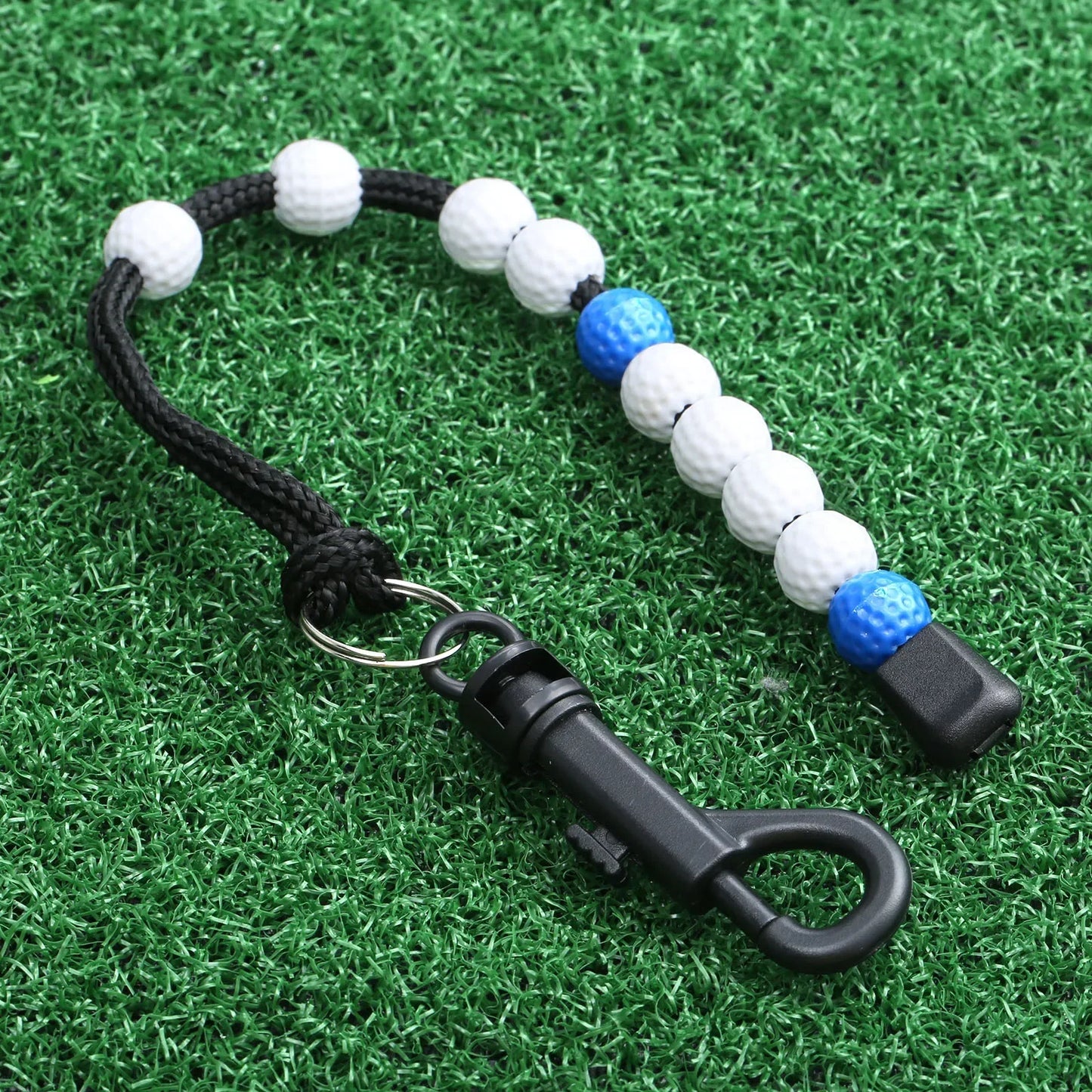 Golf Score Counter - Nylon Braid Stroke Tracker with Plastic Ball Beads for Putt Counting and Training