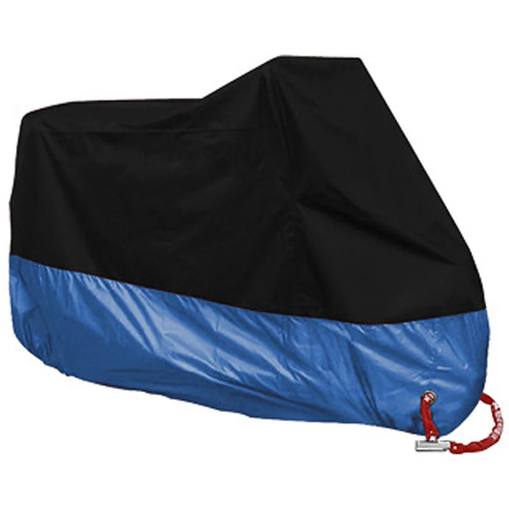 All-Season Waterproof Motorcycle Cover - UV Protection, Dustproof, Indoor/Outdoor for Motorbikes & Scooters