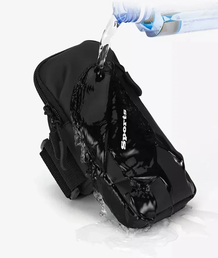 Universal Waterproof Sports Armband - PU Running Phone Holder for iPhone & Samsung - Jogging Arm Bag Accessory