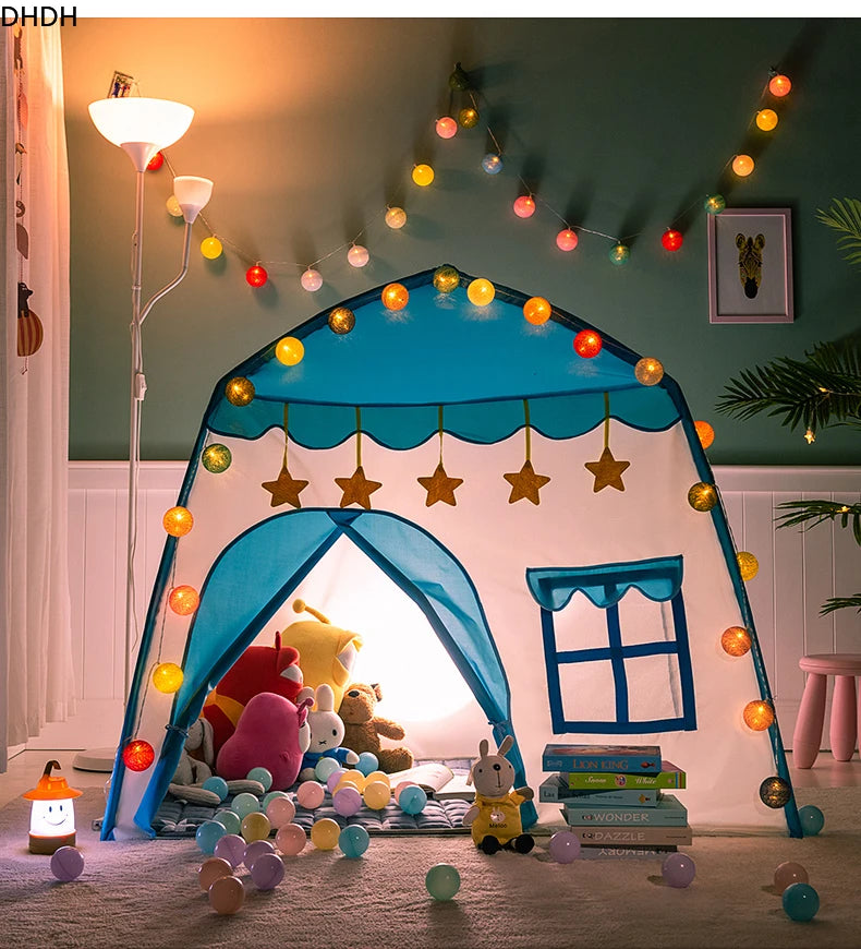 Children's Tent - Indoor/Outdoor Games - Garden Tipi - Princess Castle - Folding Cubby - Toys - Tents - Enfant Room House Teepee Playhouse