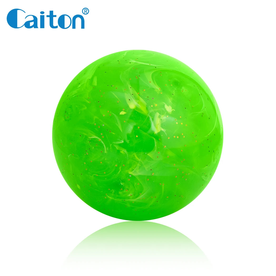Caiton Premium Park Golf Ball – 60mm/2.36in, Fluid Art Design, Red, Blue, Green, 4-Layer Construction