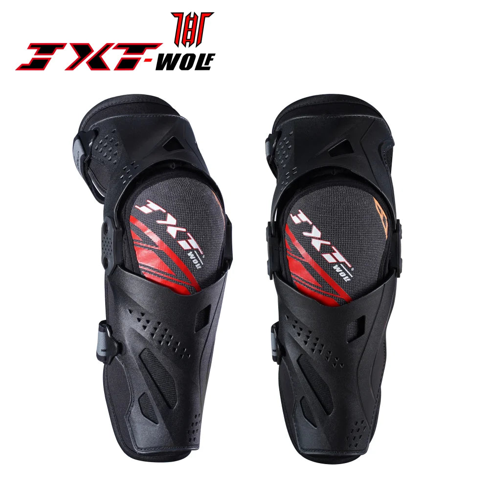 JXT WOLF Motorcycle Knee Pads - Four Season Anti-Fall Protection for Road and Cross-Country Biking