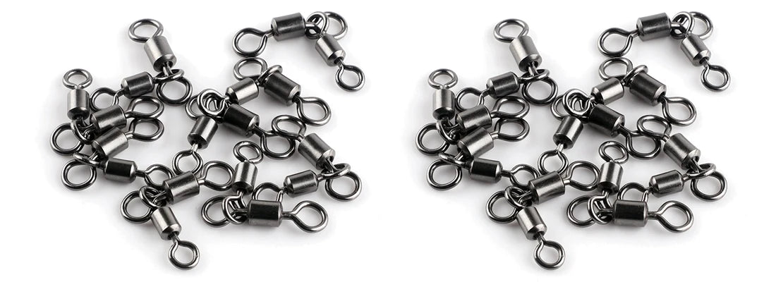 Triangle Joint 3-Way Rolling Swivels - Catfish Fishing Connectors for Bottom Bouncing