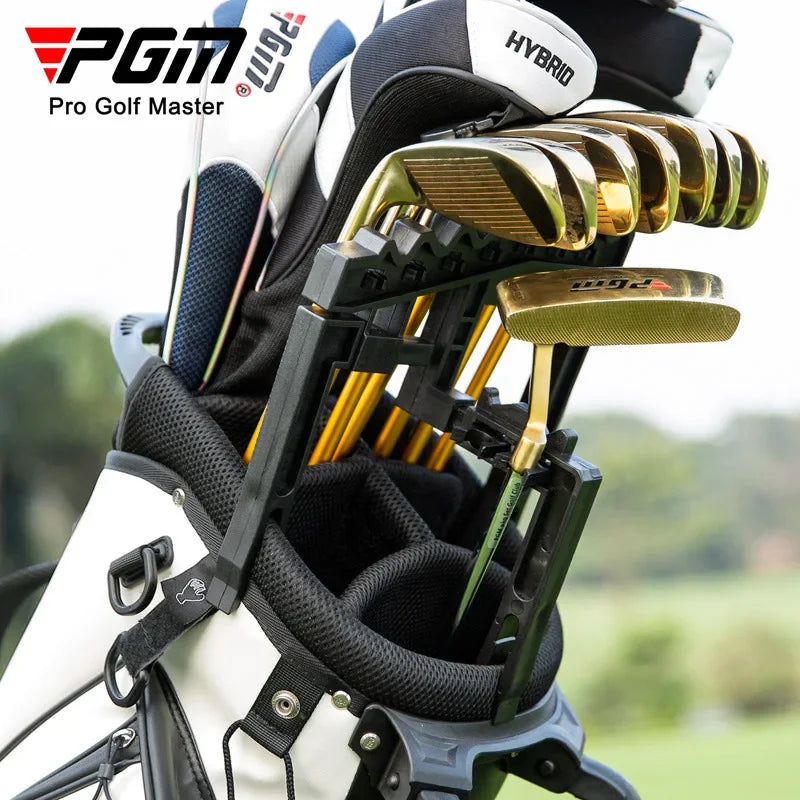 Adjustable Golf Club Organizer - 9 Iron Holder Training Aid with Anti-Collision Design (Model ZJ018)