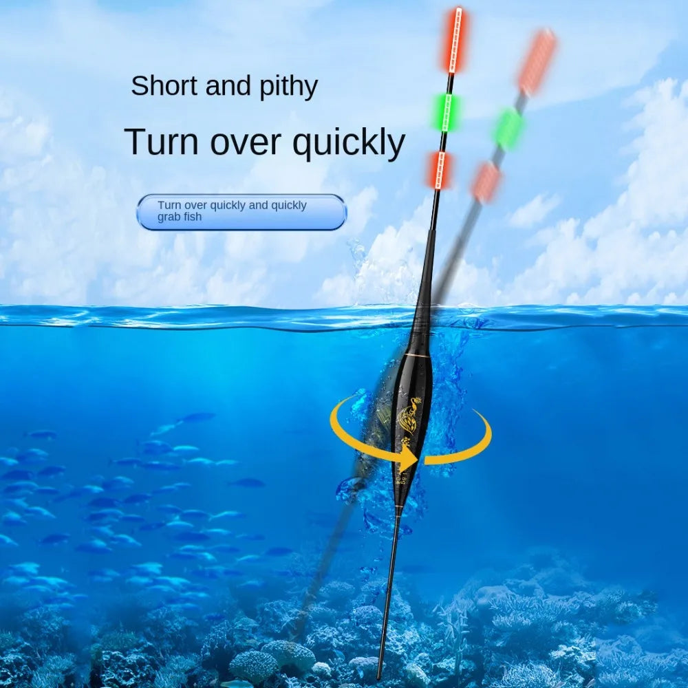 LED Fishing Float with Gravity Sensor - Night Fishing Strobe Light with Long Tail and High Sensitivity Buoy