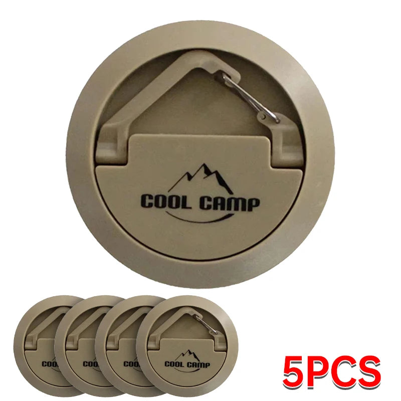 Multi-Purpose Magnetic Camping Hook - Portable Tent Ceiling Clamp with Suction Cup for Outdoor Rope & Lamp Storage