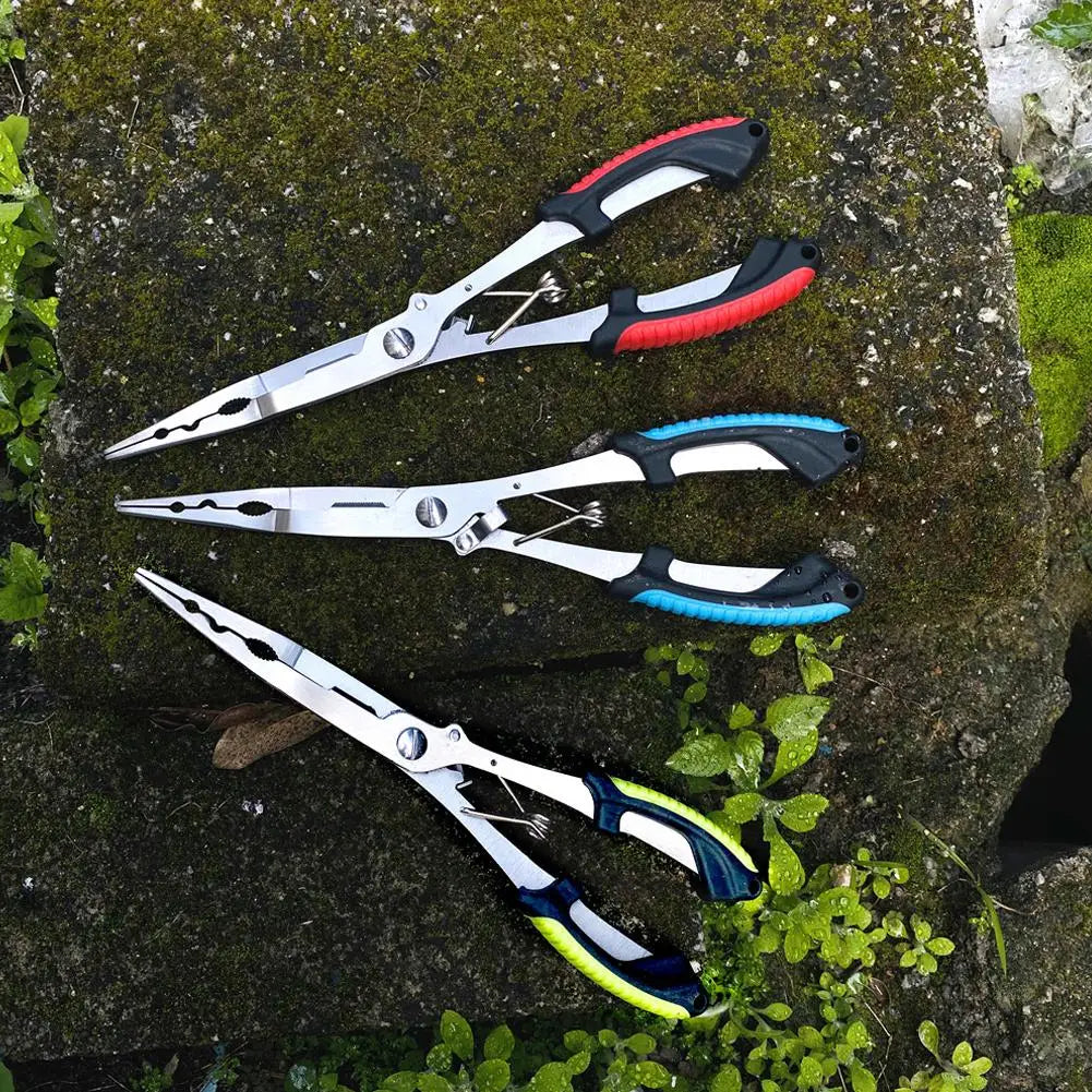 Ergonomic Fishing Pliers - Anti-Slip High-Strength Multifunctional Tool for Cutting Line and Tying Hooks