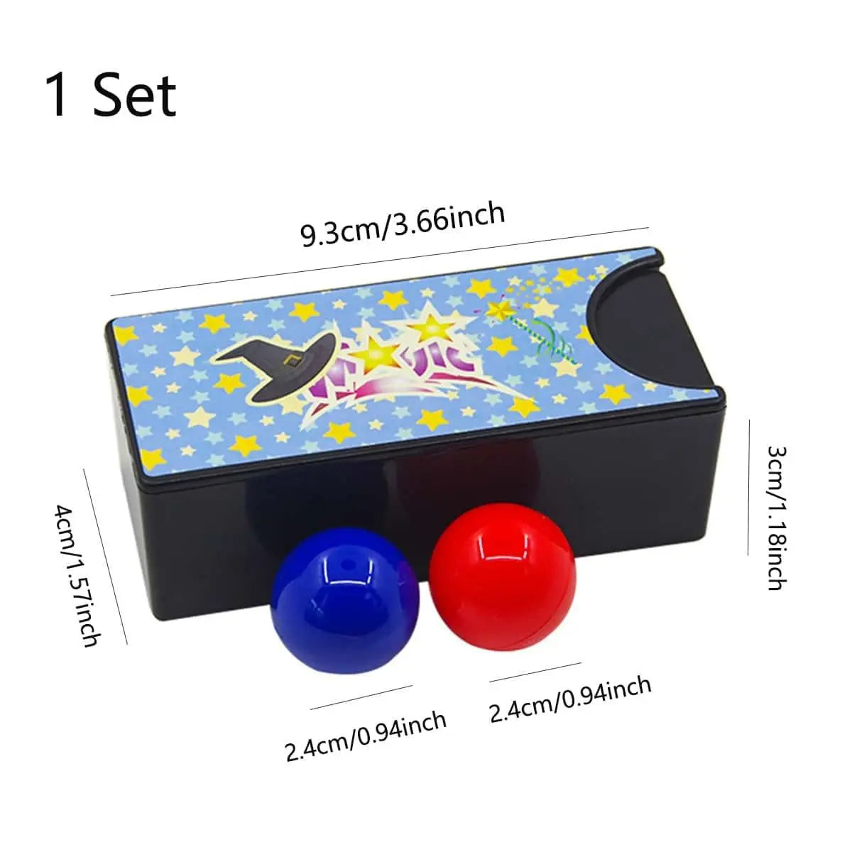 Magic Color-Changing Ball Box - Red to Blue Trick Toy for Kids