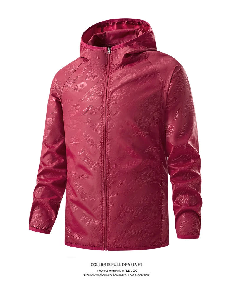Unisex Waterproof Hiking Jacket - Sun Protection Windbreaker for Outdoor Camping & Climbing
